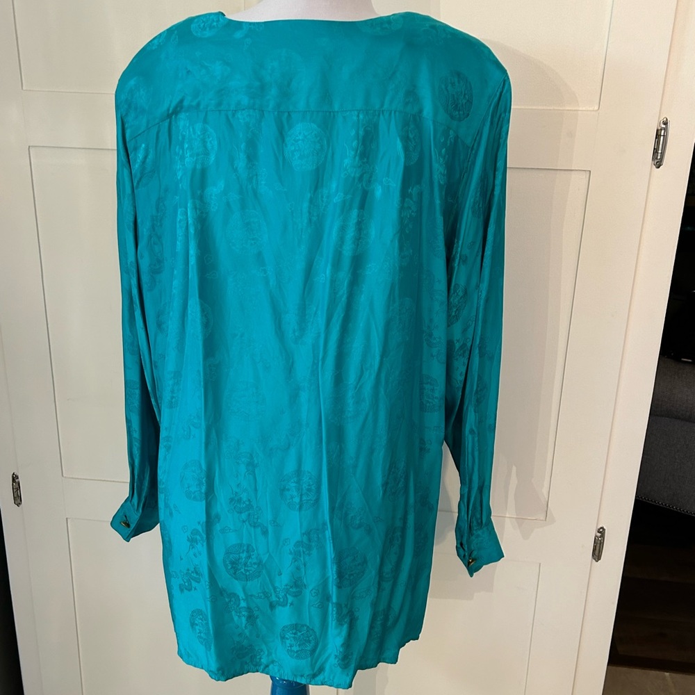 Bob Mackie Wearable Art - Vintage Silk Blouse - image 2